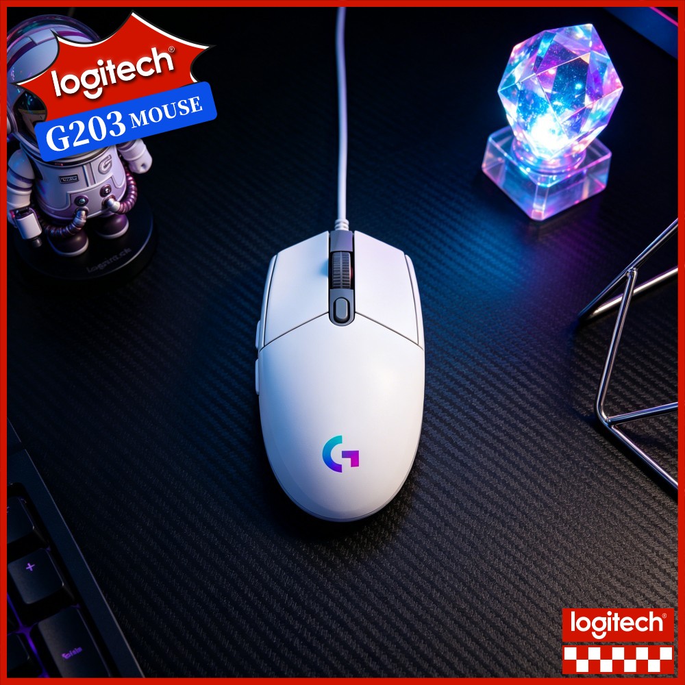 Logitech Mouse G203 - Проводная игровая мышь Logitech G203: четкие
