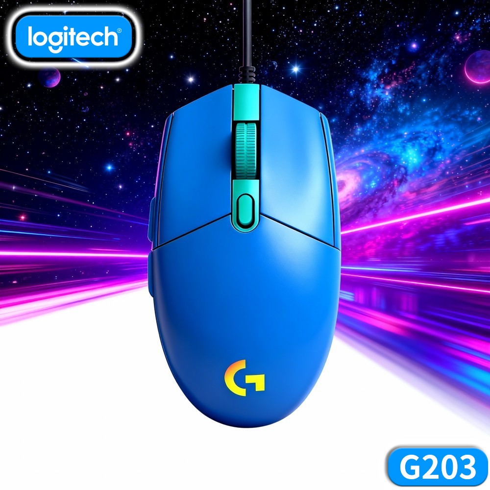 Logitech Mouse G203 - Проводная игровая мышь Logitech G203, простая