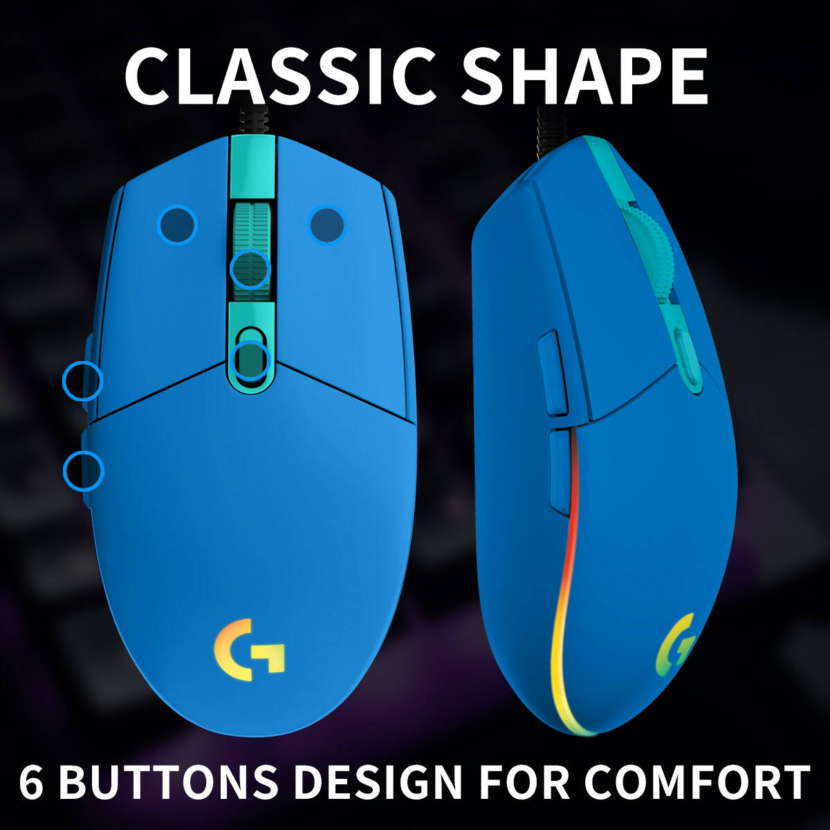 Игровая проводная мышь Logitec – обзор и цена Logitech Mouse G203