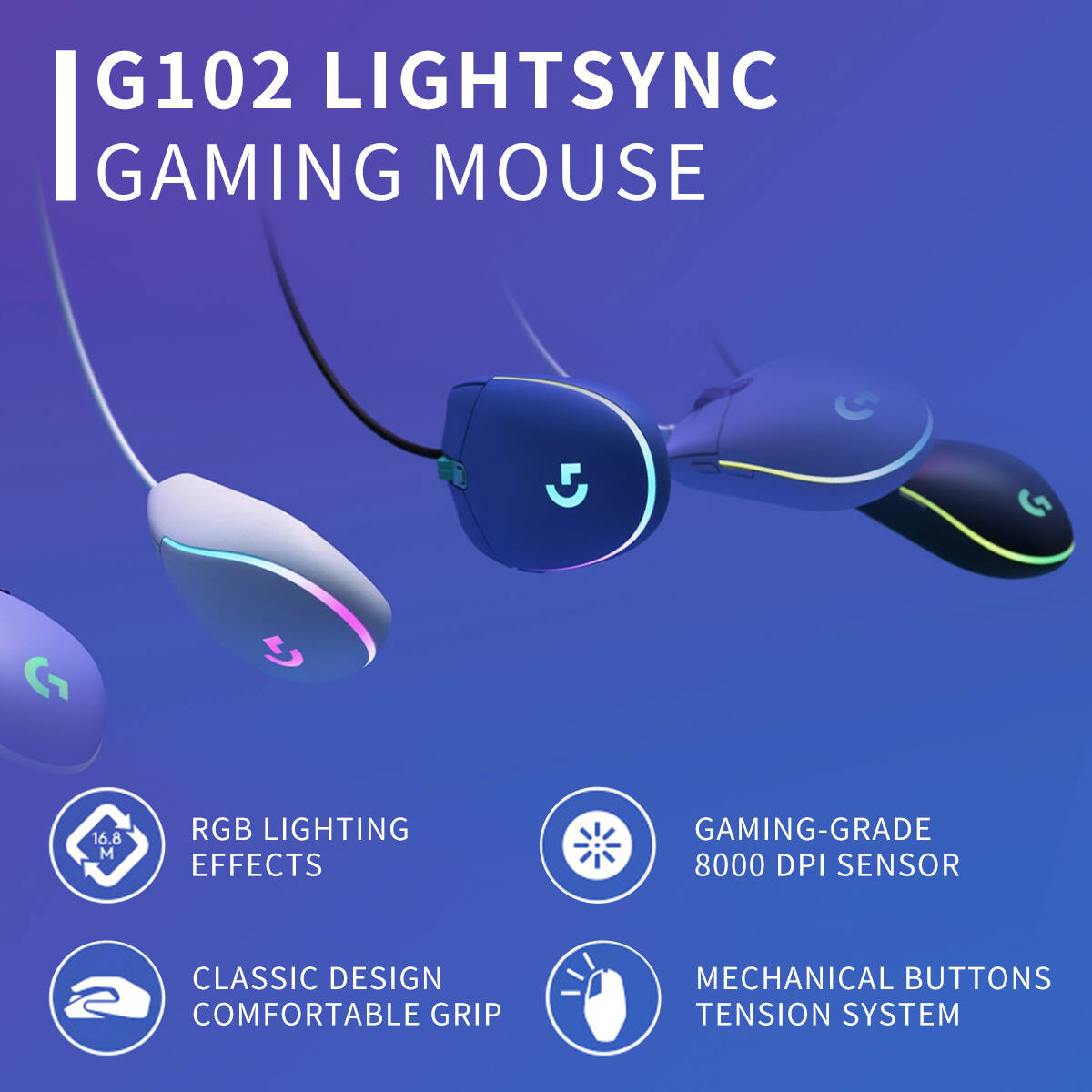 Игровая мышь Logitech G102 Pro – обзор и цена Logitech Mouse G203