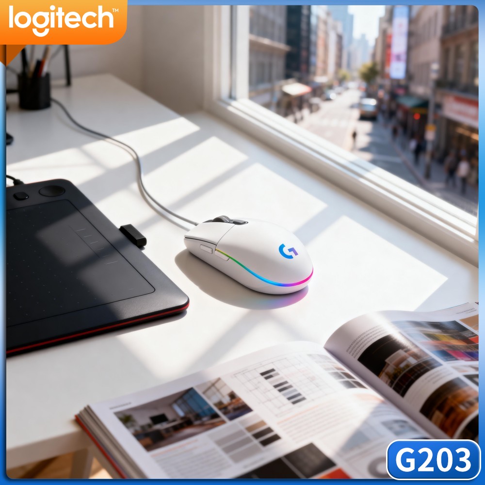 Проводная игровая мышь Logitec – обзор и цена Logitech Mouse G203