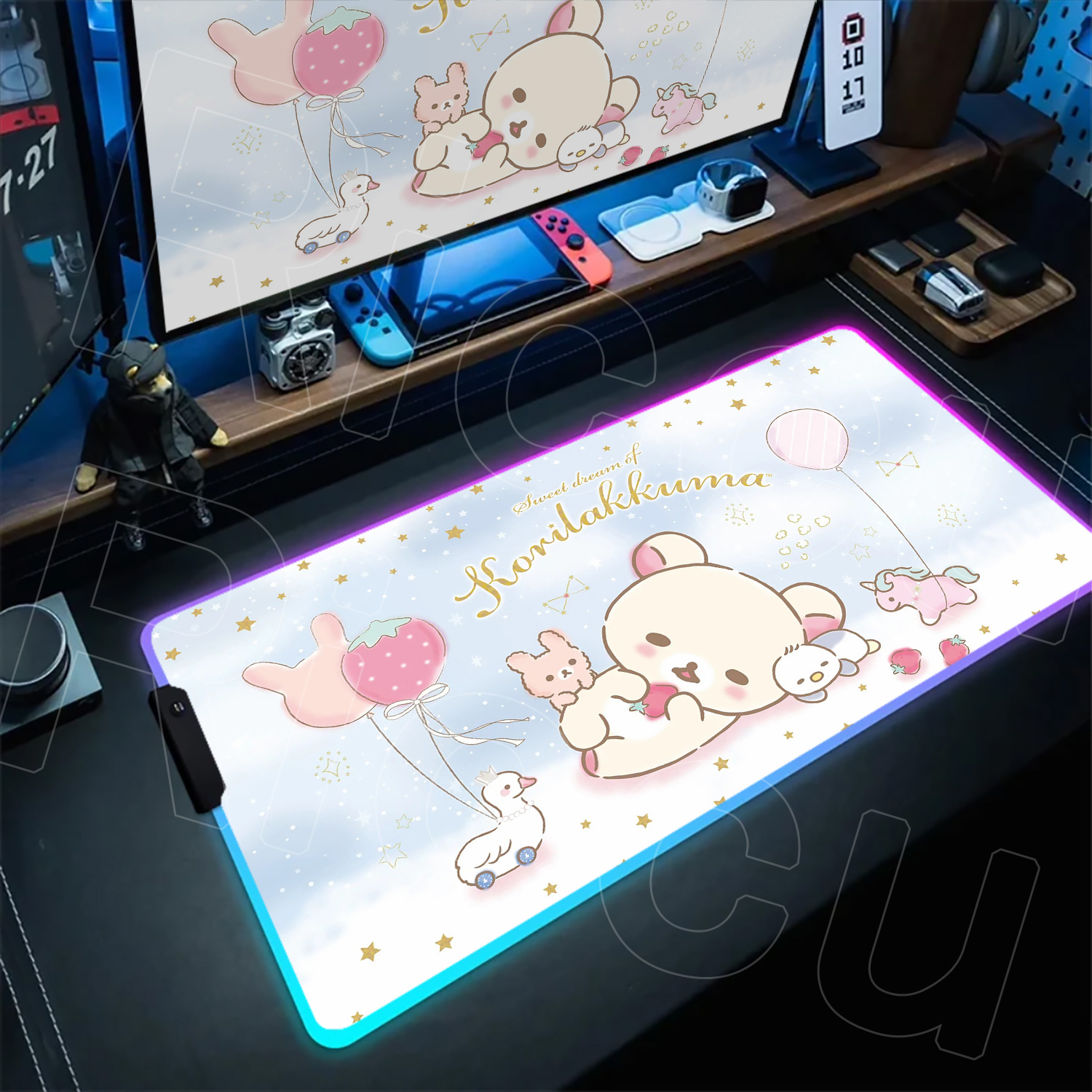 Большой коврик для мыши RGB Ri – обзор и цена Gaming Accessories Officeworks