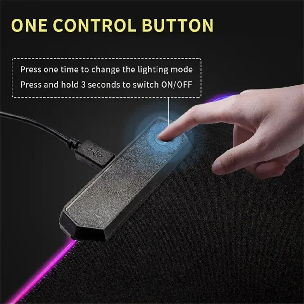 Большой коврик для мыши RGB Ri – обзор и цена Gaming Accessories Officeworks